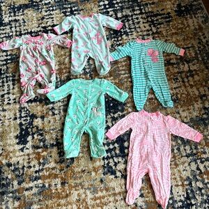0-3 month footed sleepers